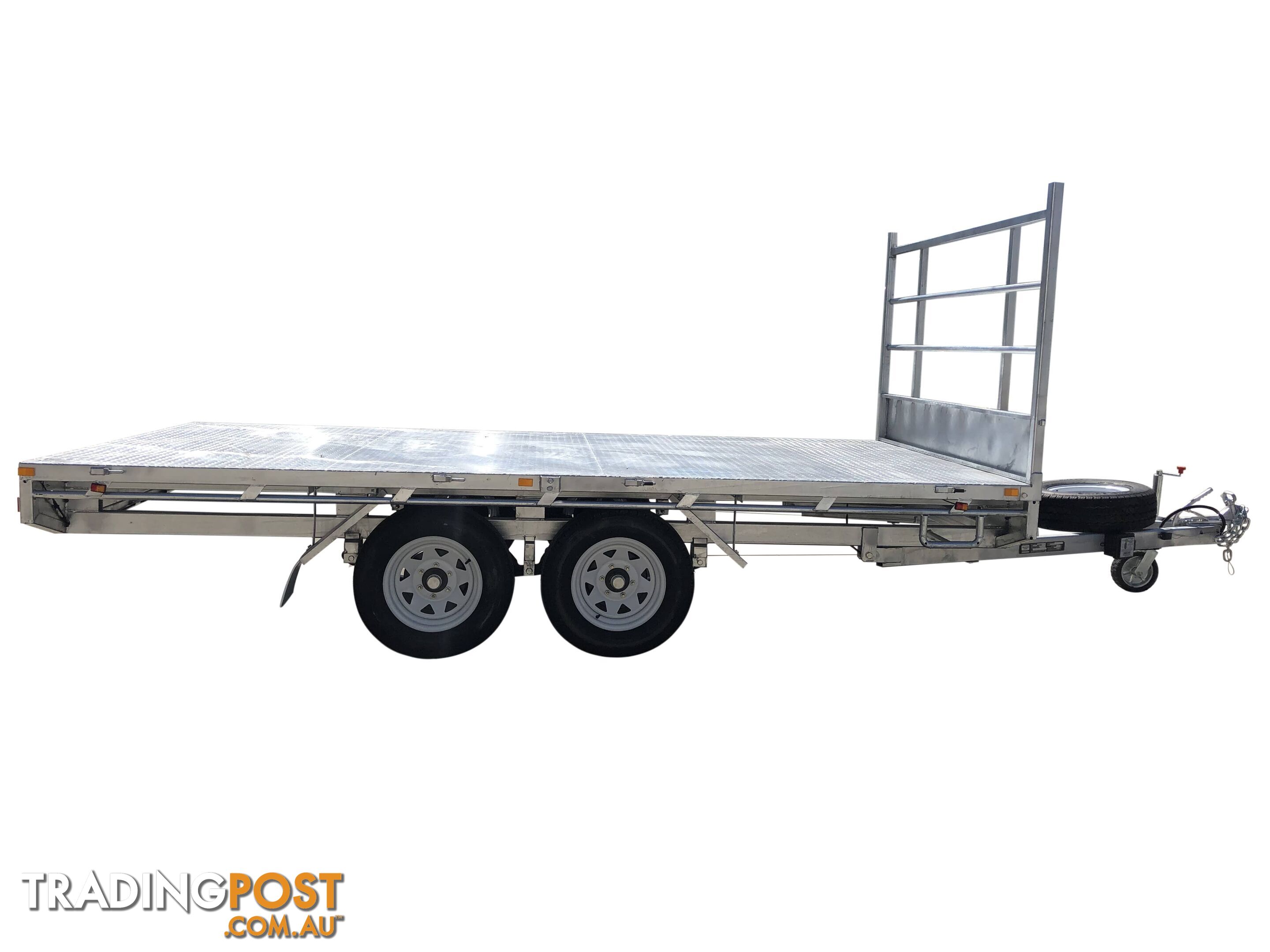 Dual Cab Jack Off Ute Canopy with 14Ã7 Tandem Flat Top