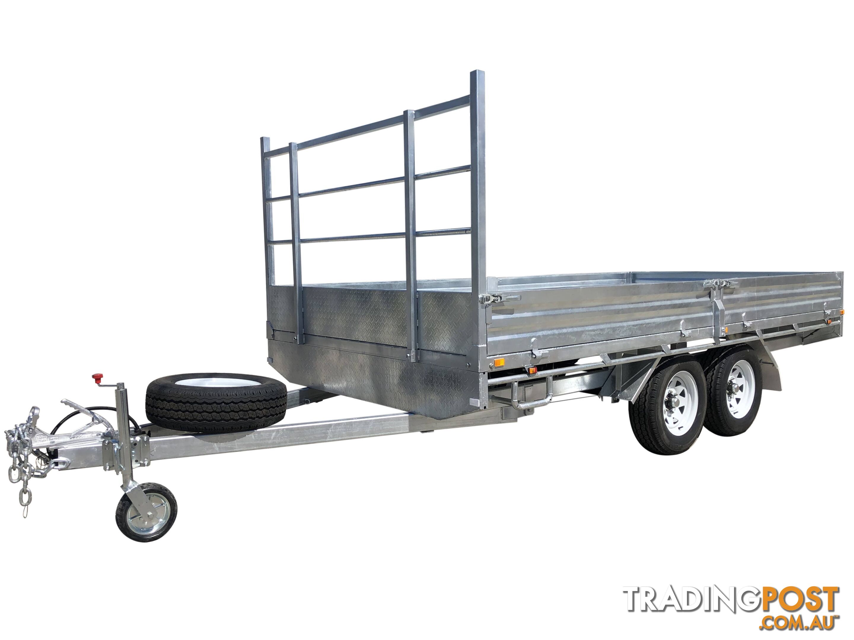 Dual Cab Jack Off Ute Canopy with 14Ã7 Tandem Flat Top