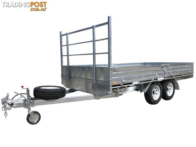 Dual Cab Jack Off Ute Canopy with 14Ã7 Tandem Flat Top