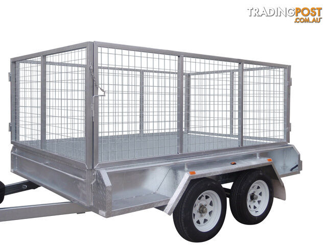 9x6 Tandem Heavy Duty Galvanised With 300mm Checker Plate Sides & 1000mm Removable Mesh Cage Including Front & Rear Gates - photo 2 of 9