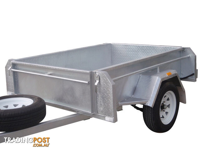 6x4 Single Axle Heavy Duty Galvanised With Full Checker Plate Design & Deep 410mm Sides - photo 4 of 8
