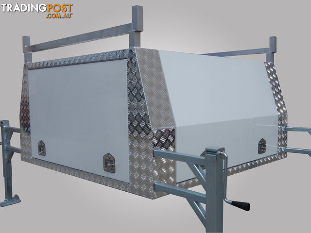 White Powder Coated Doors & H-Bar Ladder Racks - photo 2 of 11