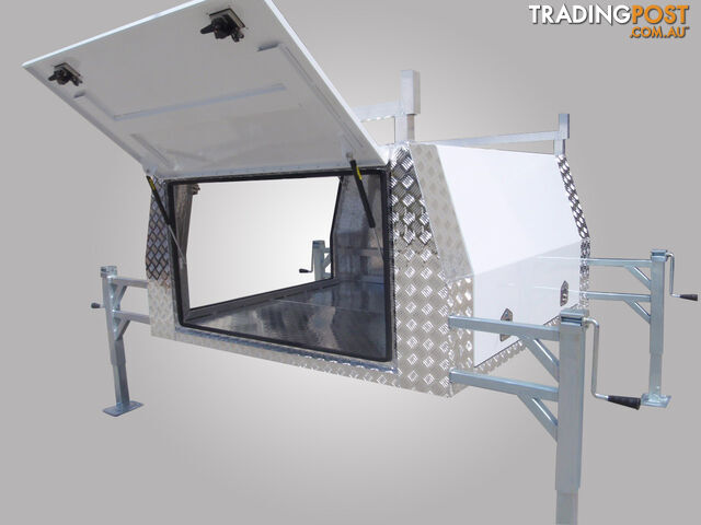 White Powder Coated Doors & H-Bar Ladder Racks - photo 5 of 11
