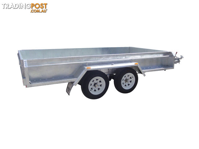 12x6 Tandem Heavy Duty Galvanised With Full Checker Plate Design & Deep 410mm Sides