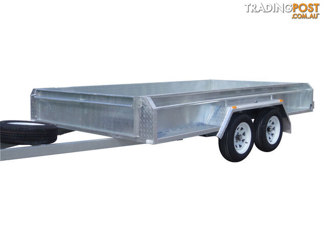 12x6 Tandem Heavy Duty Galvanised With Full Checker Plate Design & Deep 410mm Sides - photo 4 of 9