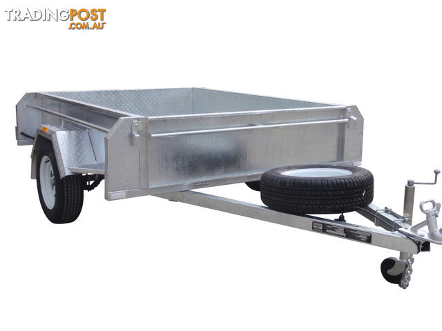 7x5 Single Axle Heavy Duty Galvanised With Full Checker Plate Design & Deep 410mm Sides - photo 2 of 8