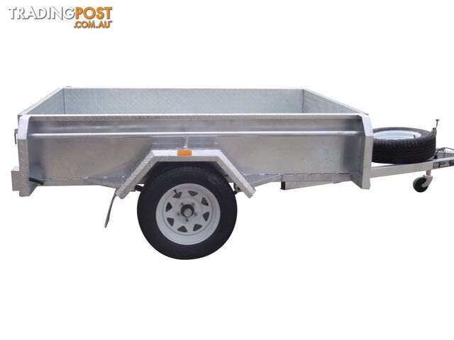 7x5 Single Axle Heavy Duty Galvanised With Full Checker Plate Design & Deep 410mm Sides - photo 3 of 8