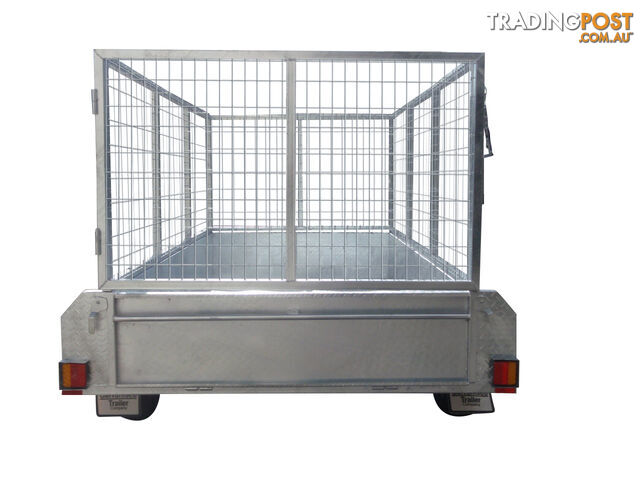 10x5 Tandem Heavy Duty Galvanised With 410mm Deep Checker Plate Sides & 1000mm Removable Mesh Cage Including Front & Rear Gates - photo 3 of 8