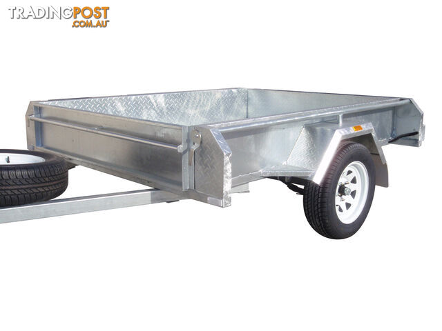 7X5 Single Axle Galvanised Heavy Duty With Full Checker Plate Design & 300mm Sides - photo 2 of 8