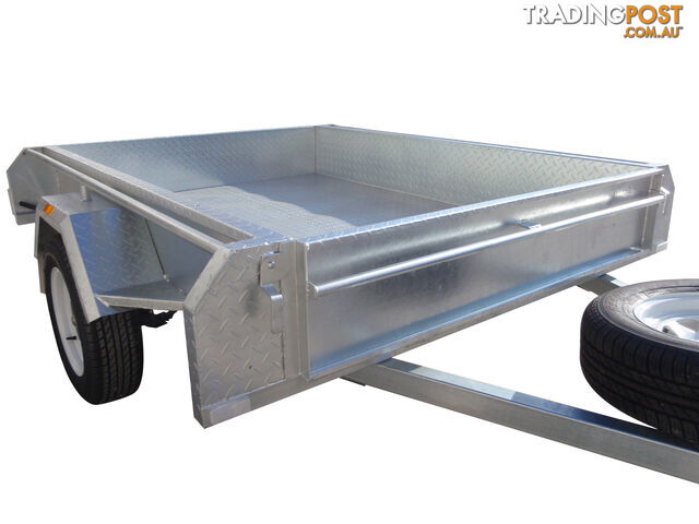 7X5 Single Axle Galvanised Heavy Duty With Full Checker Plate Design & 300mm Sides - photo 4 of 8