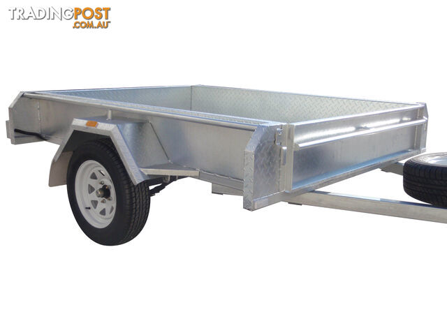 7X5 Single Axle Galvanised Heavy Duty With Full Checker Plate Design & 300mm Sides - photo 3 of 8