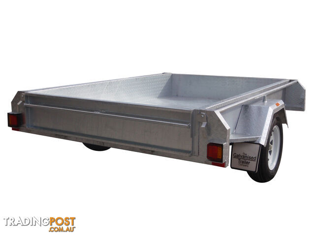 8x5 Single Axle Heavy Duty Galvanised With Full Checker Plate Design & 300mm Sides - photo 2 of 8