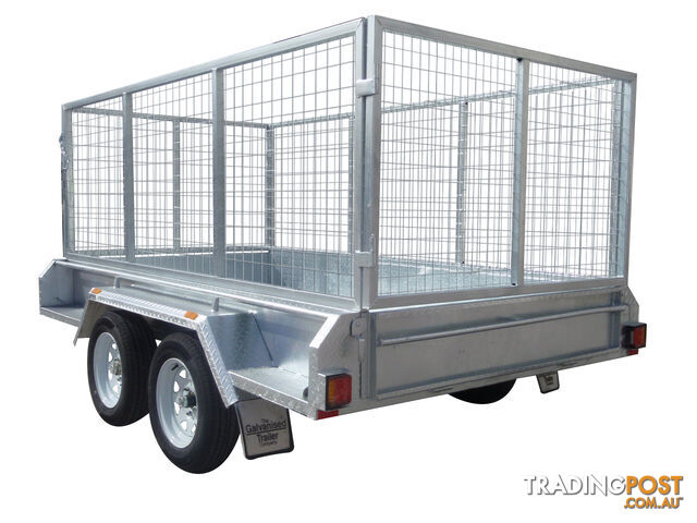 10x5 Tandem Heavy Duty Galvanised With 300mm Checker Plate Sides & 1000mm Removable Mesh Cage Including Front & Rear Gates - photo 2 of 18