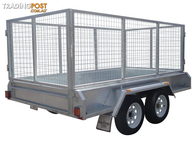 10x5 Tandem Heavy Duty Galvanised With 300mm Checker Plate Sides & 1000mm Removable Mesh Cage Including Front & Rear Gates - photo 3 of 18
