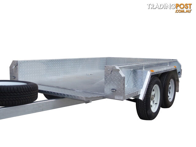 8x5 Tandem Heavy Duty Galvanised With Full Checker Plate Design & 300mm sides