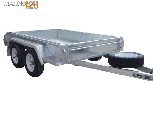 8x5 Tandem Heavy Duty Galvanised With Full Checker Plate Design & 300mm sides