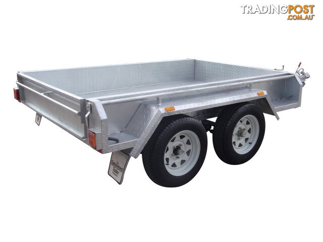 8x5 Tandem Heavy Duty Galvanised With Full Checker Plate Design & 300mm sides