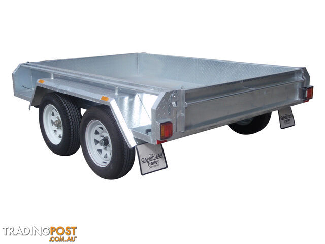 8x5 Tandem Heavy Duty Galvanised With Full Checker Plate Design & 300mm sides