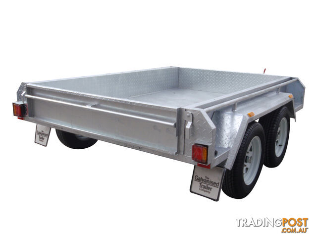 8x5 Tandem Heavy Duty Galvanised With Full Checker Plate Design & 300mm sides