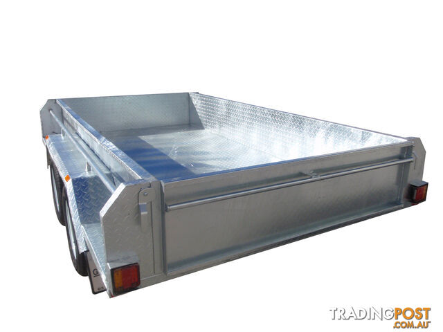 10x5 Tandem Heavy Duty Galvanised With Full Checker Plate Design & 410mm Deep Sides - photo 3 of 18