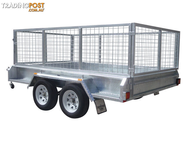 9x6 Tandem Heavy Duty Galvanised With 300mm Checker Plate Sides & 800mm Removable Mesh Cage Including Front & Rear Gates - photo 4 of 10
