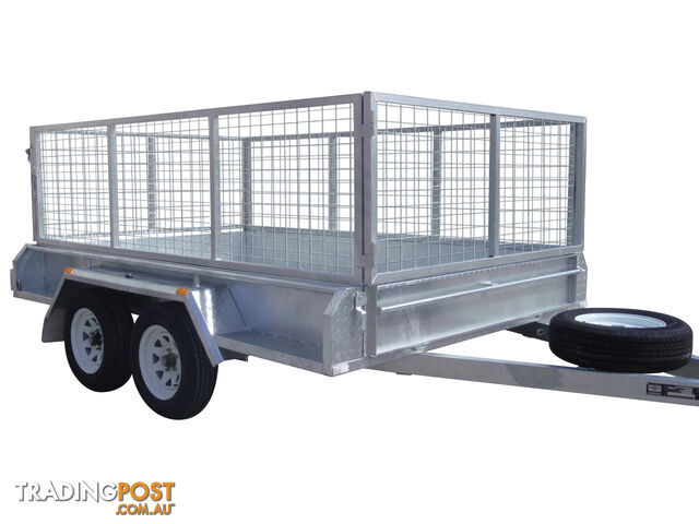 9x6 Tandem Heavy Duty Galvanised With 300mm Checker Plate Sides & 800mm Removable Mesh Cage Including Front & Rear Gates - photo 2 of 10