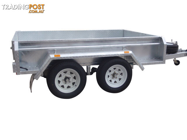 8x5 Tandem Heavy Duty Galvanised With Full Checker Plate Design & Deep 410mm Sides