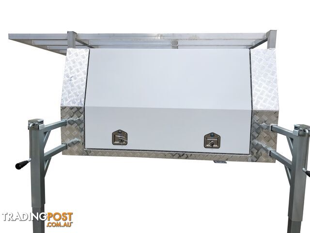 White Powder Coated Doors & 2.4m Full Tradesman Rack - photo 4 of 10