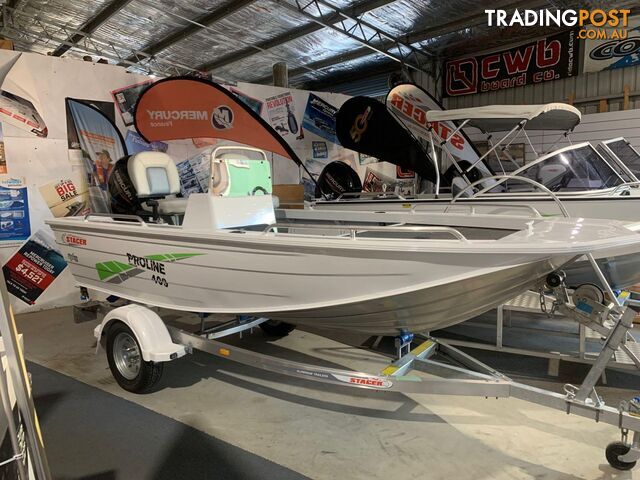 2024 STACER 409S PROLINE ANGLER WITH MERCURY 40HP EFI 4 STROKE