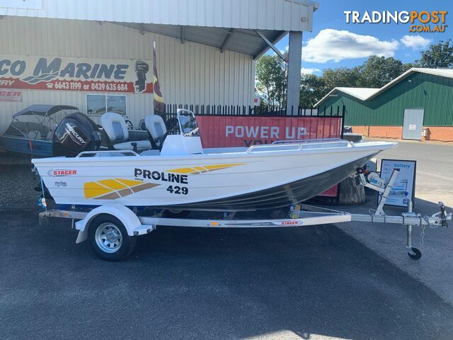 2024 STACER 429S PROLINE ANGLER WITH MERCURY 50HP EFI 4 STROKE