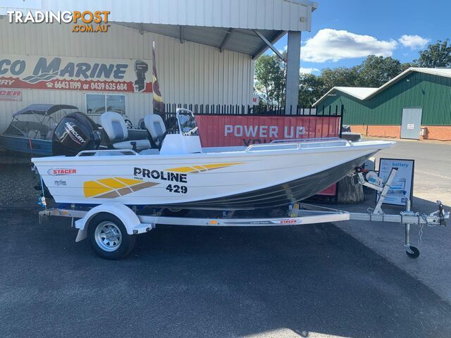 2024 STACER 429S PROLINE ANGLER WITH MERCURY 50HP EFI 4 STROKE