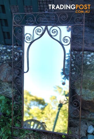 Wrought Iron Wall Mirror Frame