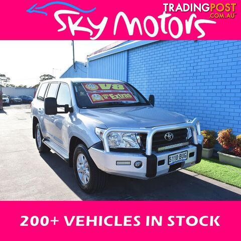 2010 TOYOTA LANDCRUISER VDJ200R MY10 GXL WAGON 8ST 5DR SPTS AUTO 6SP 4Ã4 665KG 4.5DTT  