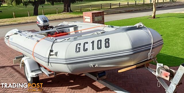 Inflatable Boat 4.3m (14ft) with Trailer & Motor