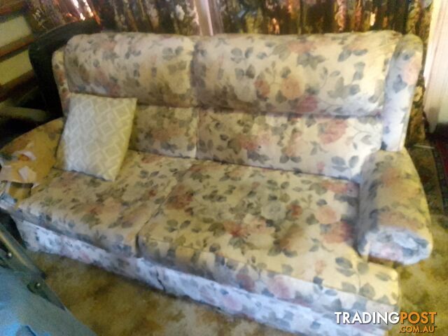 lounge suite 3 seater antique