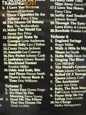 COUNTRY GREATS OVER 400 SONGS 20 CD BOX SET