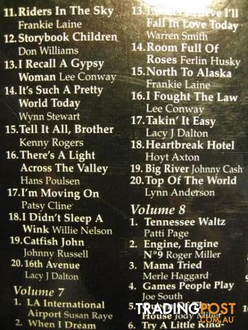 COUNTRY GREATS OVER 400 SONGS 20 CD BOX SET