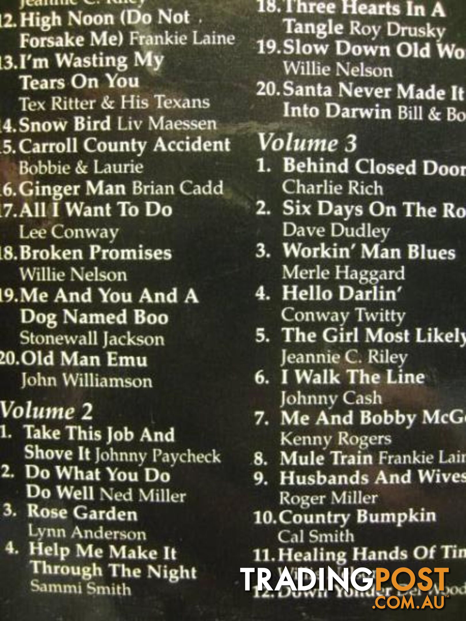 COUNTRY GREATS OVER 400 SONGS 20 CD BOX SET