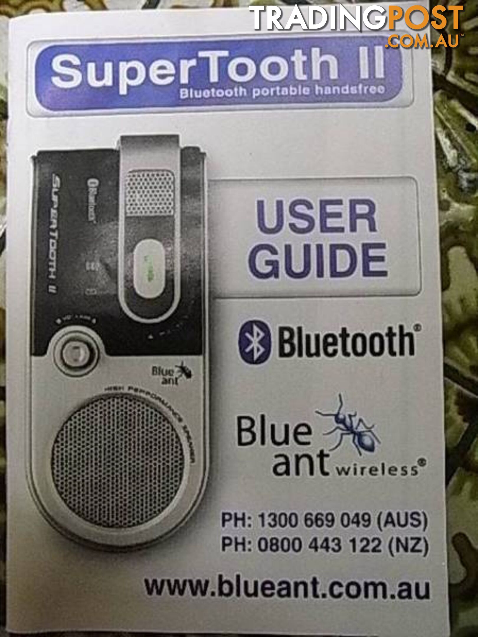 NEW BLUEANT WIRELESS SUPERTOOTH II BLUETOOTH PORTABLE HANDSFREE