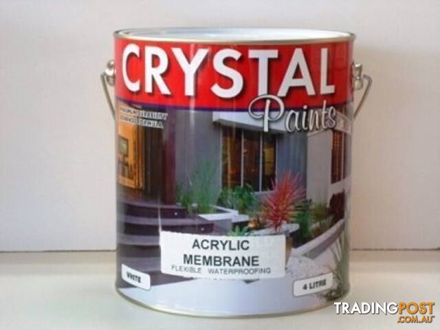 WATER PROOFING MEMBRANE ACRYLIC 4 LITRE AUSTRALIAN MADE