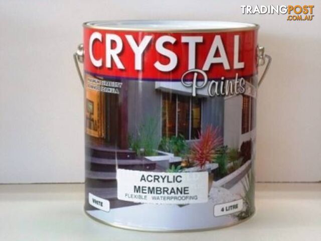 WATER PROOFING MEMBRANE ACRYLIC 4 LITRE AUSTRALIAN MADE