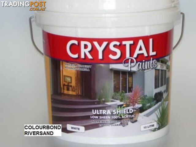 PAINT 10 LITRE COLOURBOND RIVERSAND EXTERIOR INTERIOR ACRYLIC