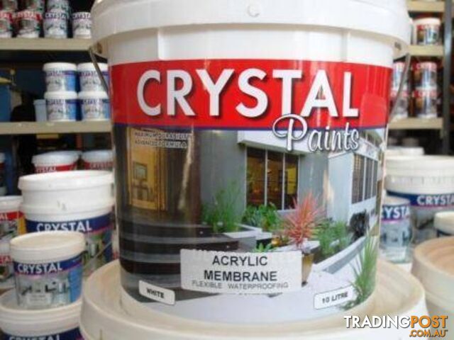 MEMBRANE ACRYLIC WATER PROOFING WHITE 10LT AUSTRALIAN MADE