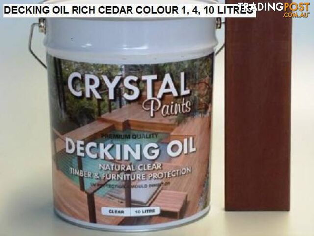 CEDAR DECKING OIL 4 LITRE SPECIAL - PREMIUM GRADE - photo 3 of 10