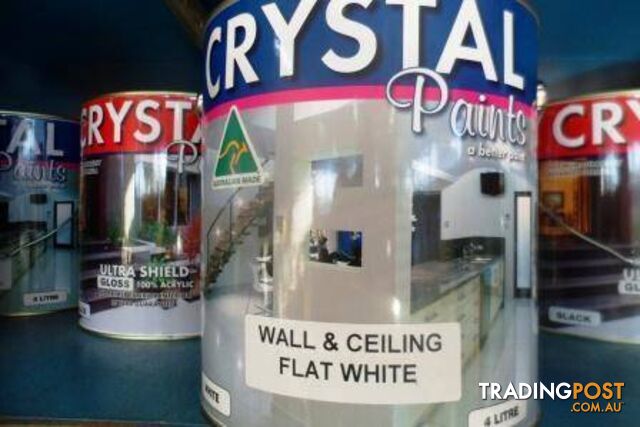 HOUSE PAINT 4 LITRE WALL & CEILING FLAT WHITE LOCALLY MADE