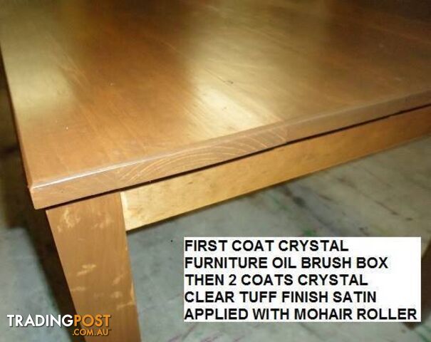 CLEAR COAT FOR FURNITURE 1 LITRE GLOSS OR SATIN AUSSIE MADE