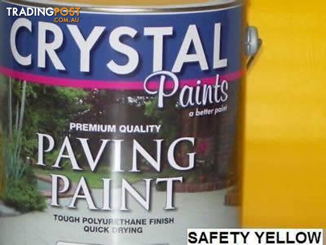 SAFETY YELLOW PAVING PAINT 4 LITRE INTERIOR EXTERIOR