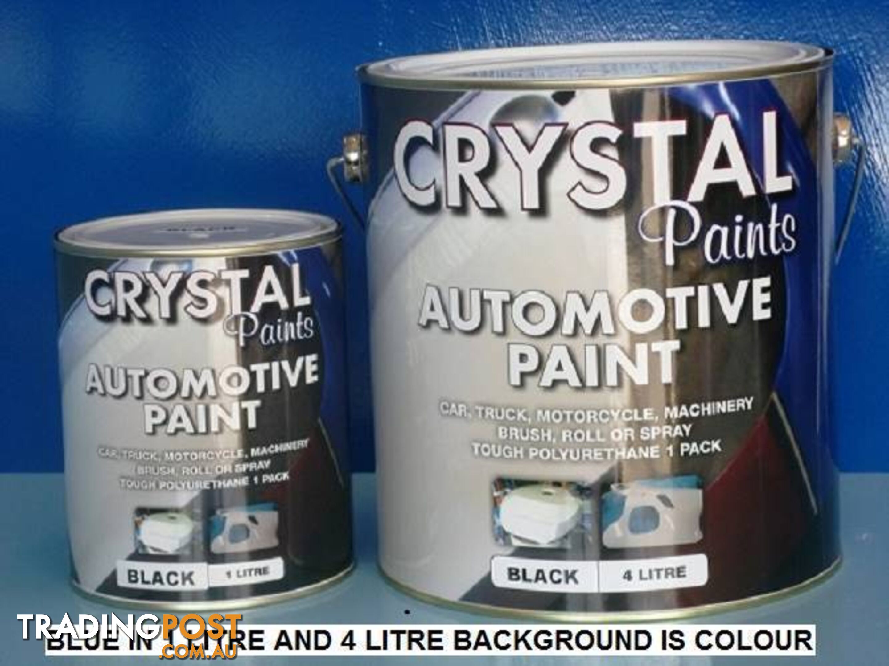 AUTO PAINT 4 LITRE BLUE EASY TO USE OTHER COLOURS