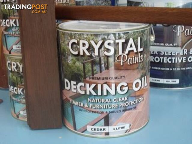 DECKING OIL OAK BROWN 4 LITRE STOCK CLEARANCE FROM LARGE ORDER