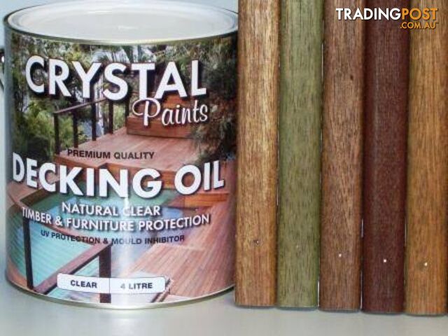 DECKING OIL OAK BROWN 4 LITRE STOCK CLEARANCE FROM LARGE ORDER